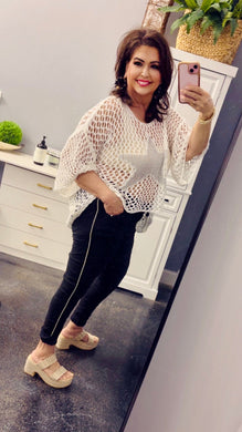 Black Striking Silver Touch Pants