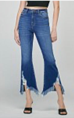 CherI High Rise Frayed Jeans