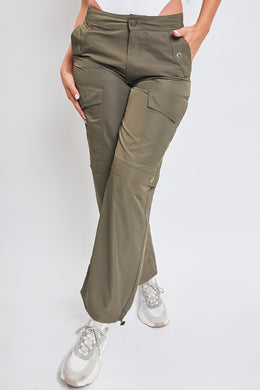 Army Green Cargo Bungee Pants