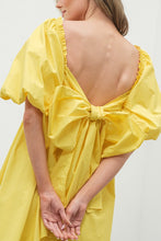 Bella Bow Babydoll Yellow Dress