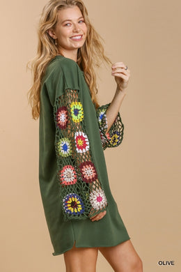 Quirky Cool Olive Dress