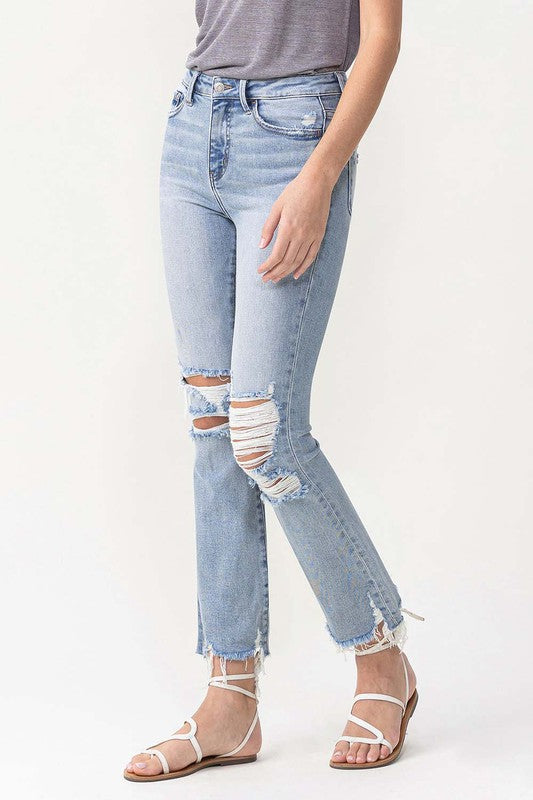 Rockaholic Ripped Flare Jeans