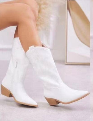 White Lightening Angel White Boots